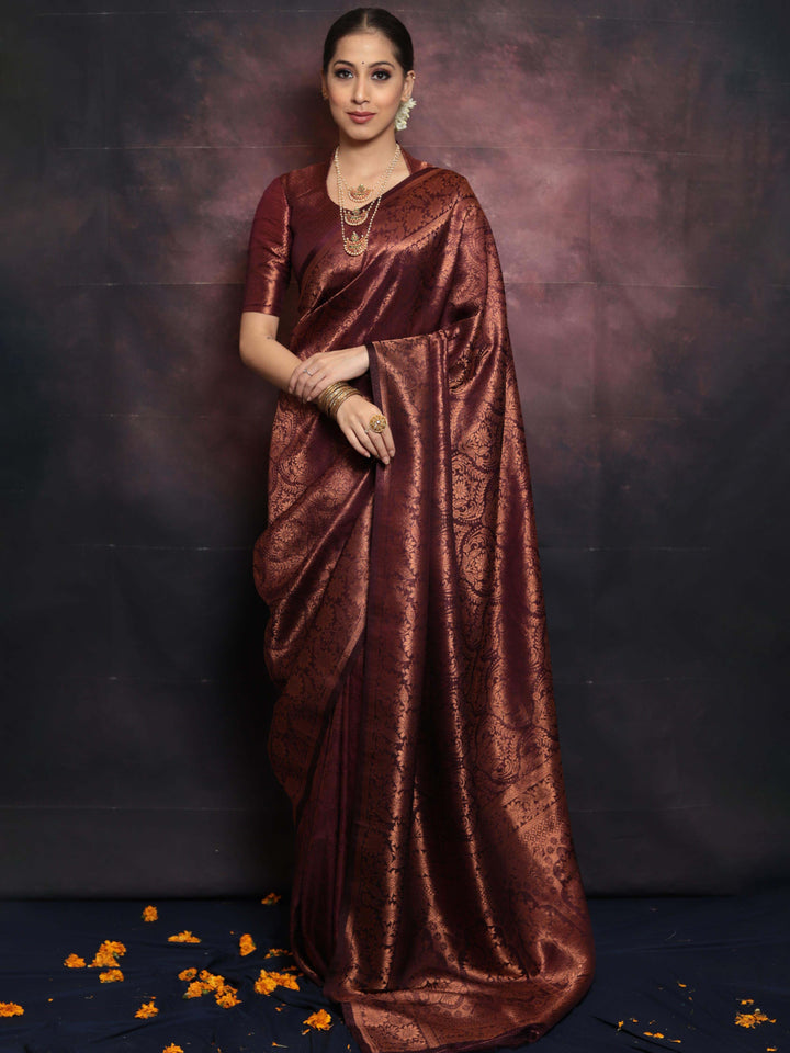 PURE SOFT SEMI SILK SAREE WITH ATTRACTIVE BLOUSE PIECE