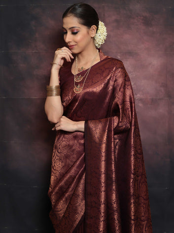 PURE SOFT SEMI SILK SAREE WITH ATTRACTIVE BLOUSE PIECE