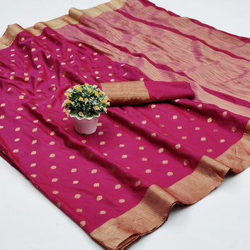 Evanescent Pink Soft Silk Saree With Exquisite Blouse Piece