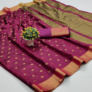 Mellifluous Purple Soft Silk Saree With Exquisite Blouse Piece